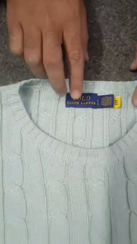 Only Polo ralph lauren cable knit around neck and ..