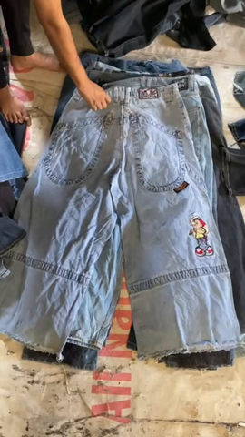 Mens Hip hop Y2K jeans