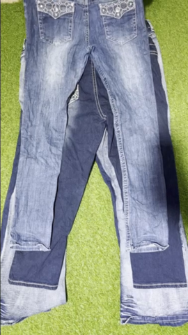 embroidered jeans Y2K