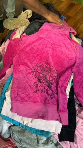 juicy couture velour hoodie with design