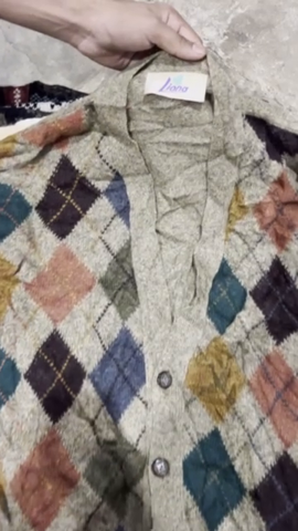 Branded patterned knitwear