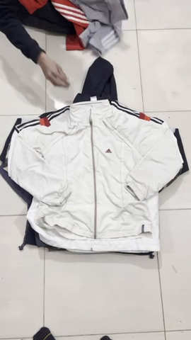 Adidas track jackets full zip no modern no damage ..
