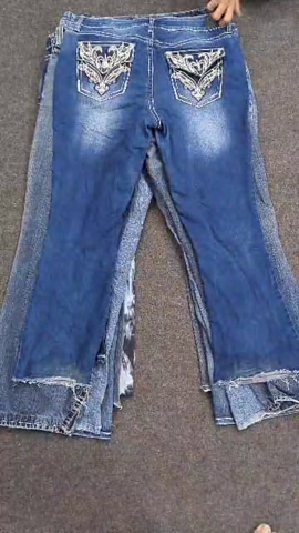 Embellished flare jeans