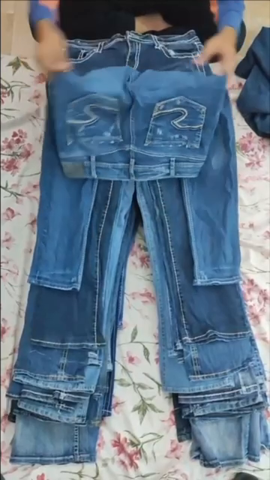 Embellished flare jeans