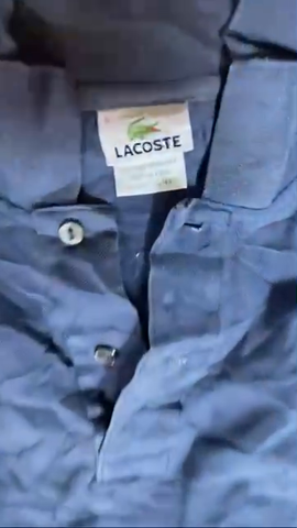 Lacoste polo collar