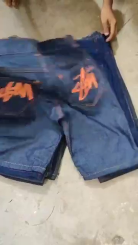 Short en jean Stussy