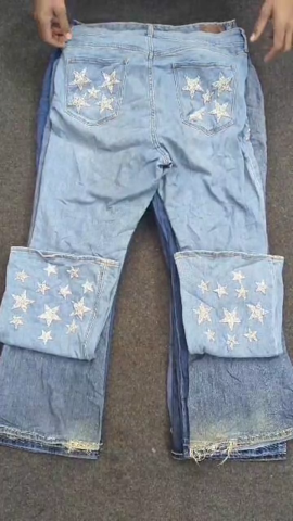 Short en jean non marqué