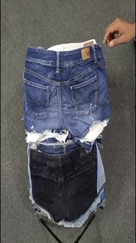 Jean corto senza marca