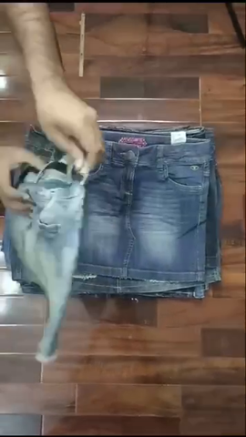 Unbranded Denim mini skirt